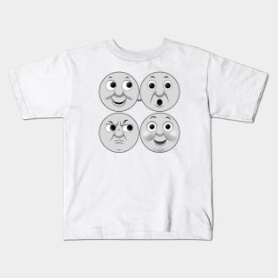 Faces of Percy the Small Engine Kids T-Shirt